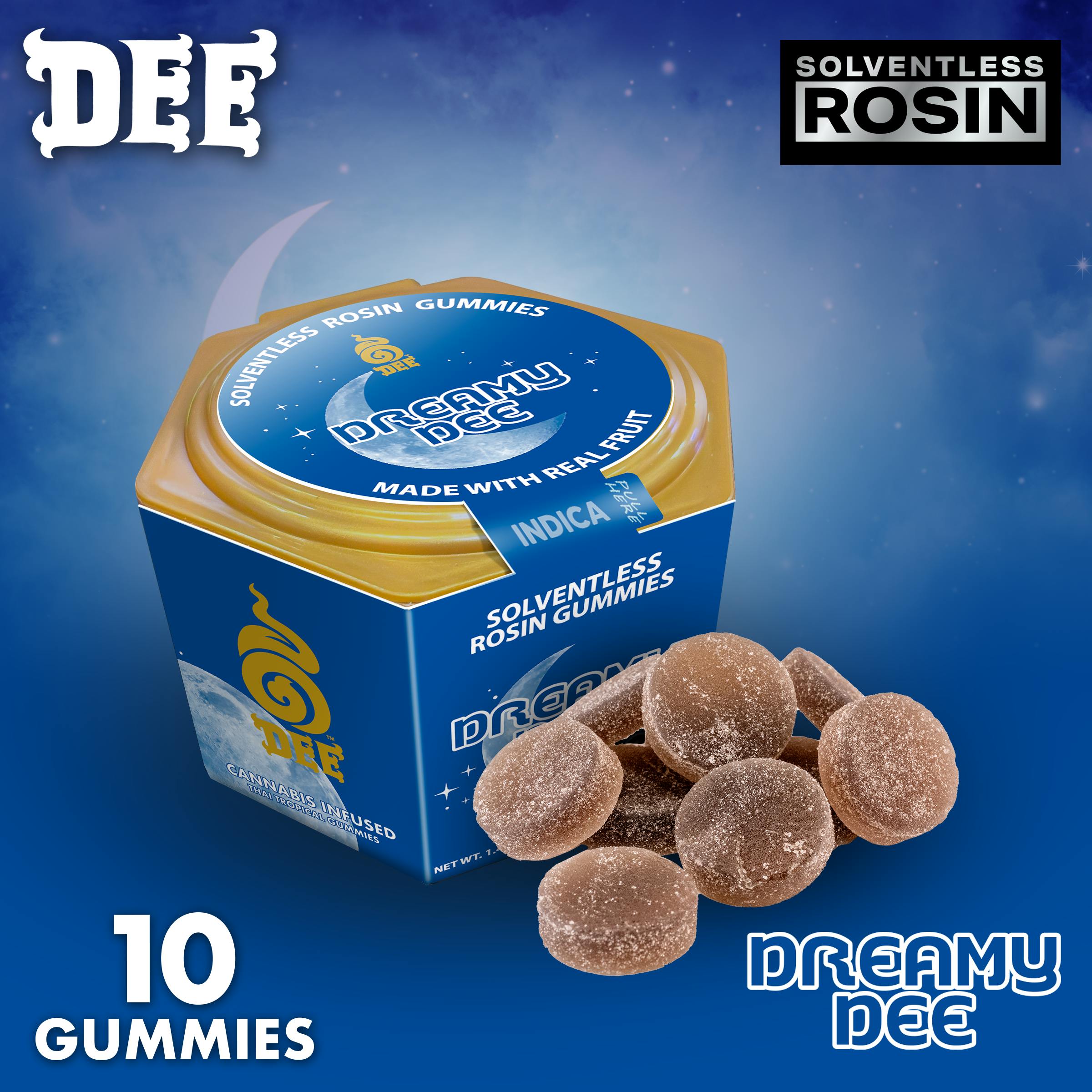 Dee - Rosin Gummies - Dreamy Dee - Lavender Berry - 2 THC : 1 CBN - 150mg