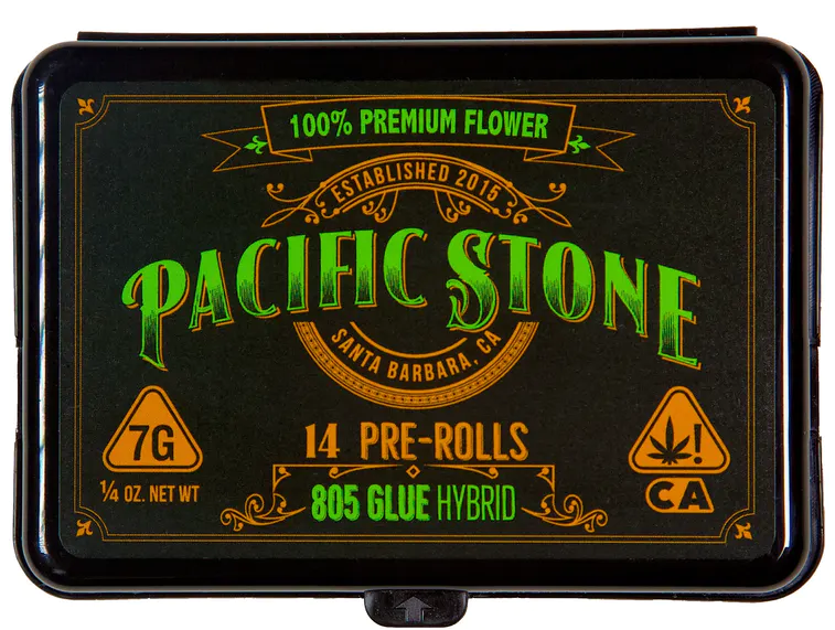 PACIFIC STONE FLOWER: 805 Glue 14pk (7g) Pre-Rolls (H)