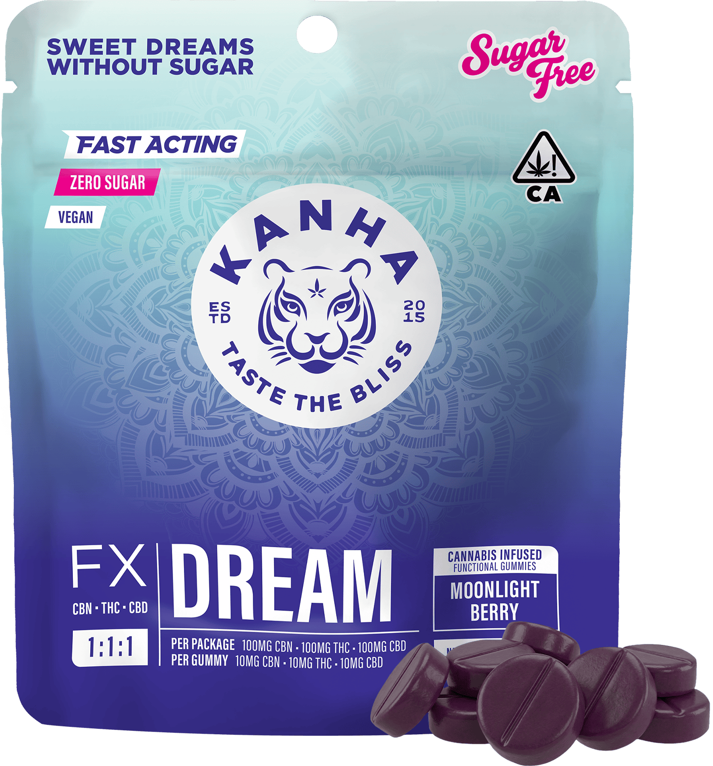 DREAM 1:1:1 Moonlight Berry | 100mg CBN/100mg CBD/100mg THC