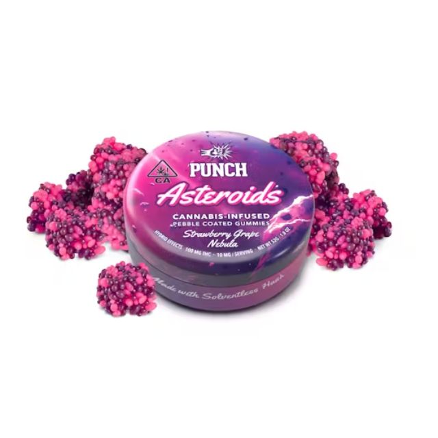 STRAWBERRY GRAPE NEBULA 100MG ASTEROIDS SOLVENTLESS GUMMIES