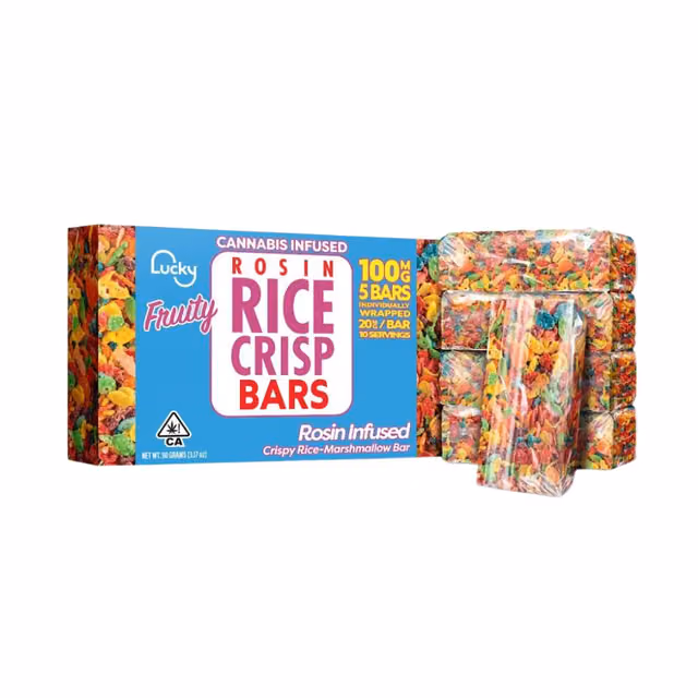 5 Pack Crispy Rice Bars with Rosin (20mg ea) | Fruity