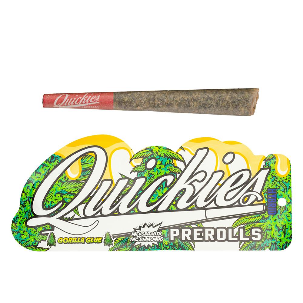 Quickies Prerolls | Infused Gorilla Glue 1g