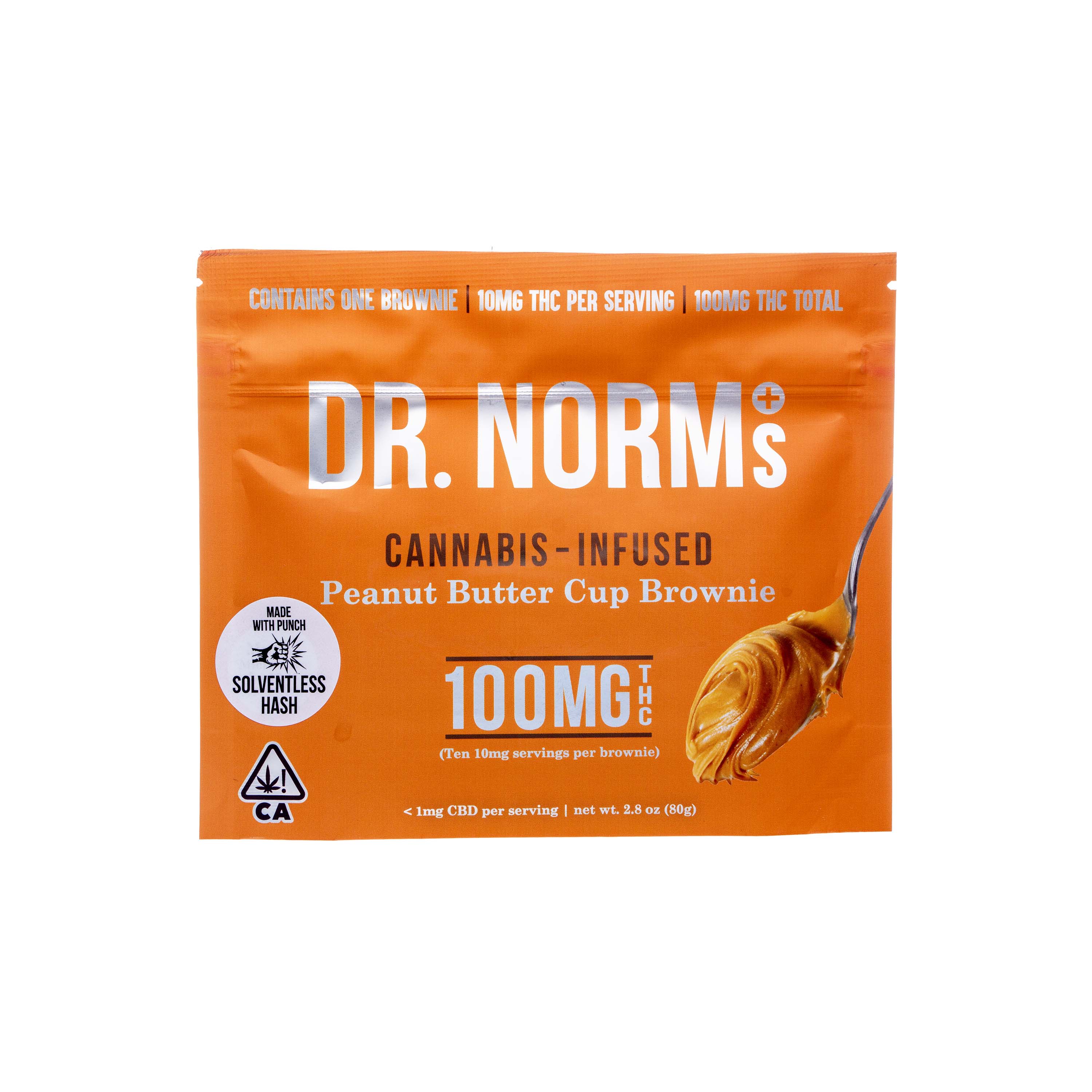 Dr. Norms | Peanut Butter Cup Brownie (100mg THC)