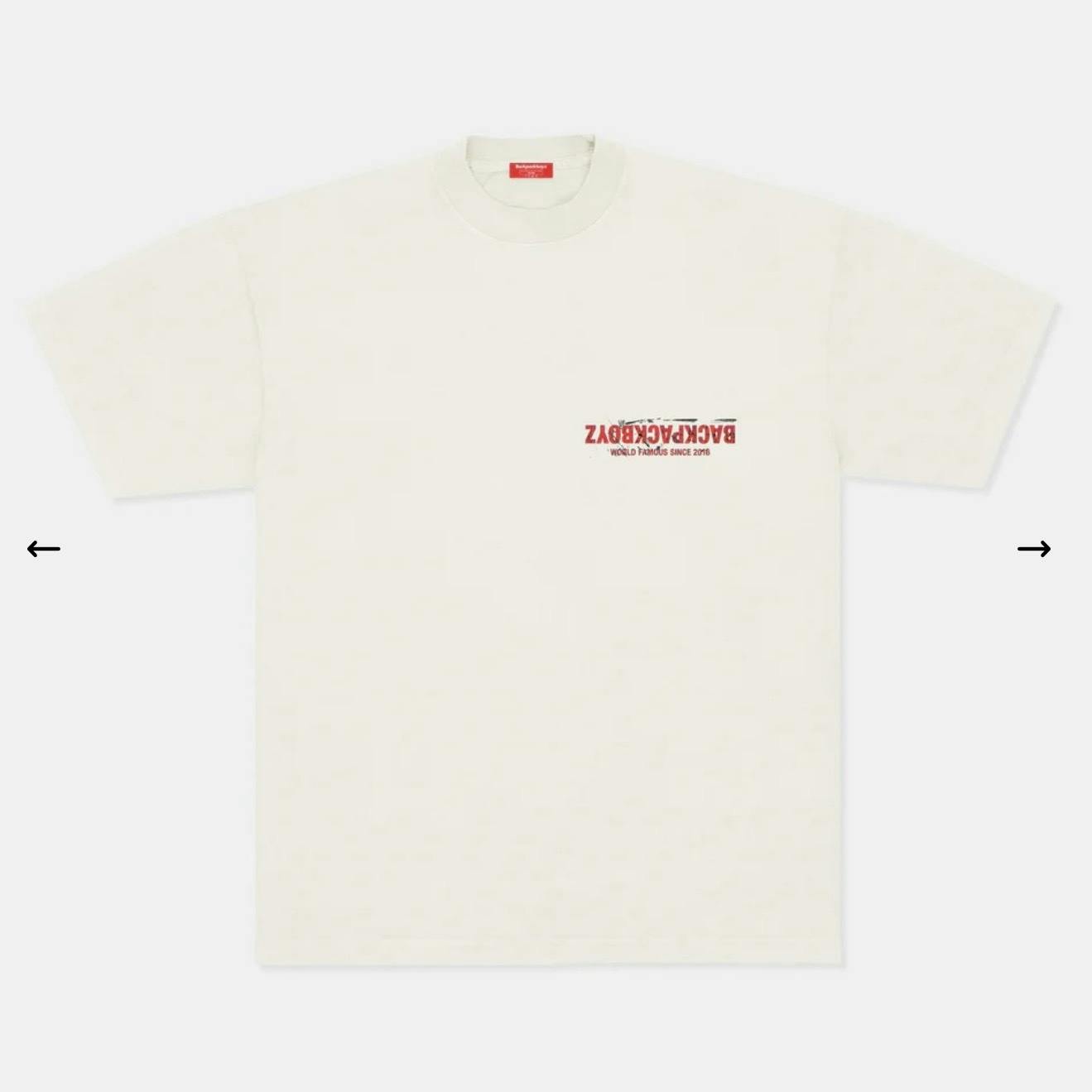 Loaded Tee Creme/Red - 2XL
