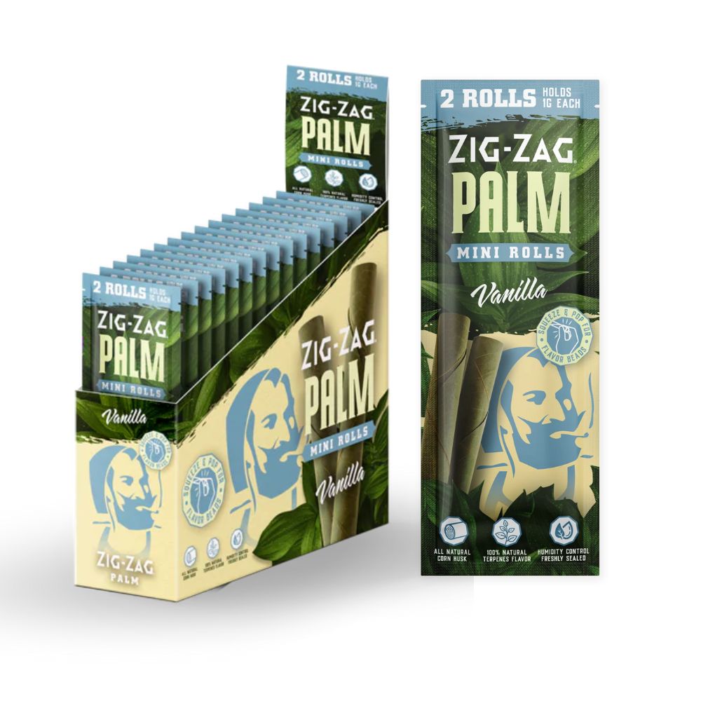 Zig Zag - Mini Palm Rolls Vanilla (2pck)