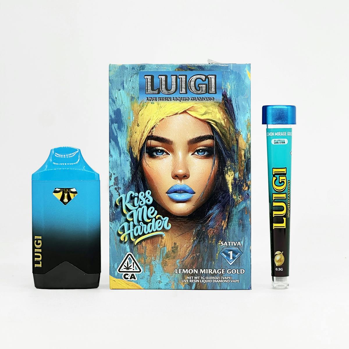 Luigi - Dual Pack - AIO and Pre-Roll - Lemon Mirage Gold 1.5g