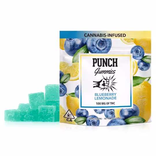 Punch | Gummies 100mg | Blueberry Lemonade