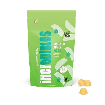 incredibles Greener Apple Gummies 10mg ea | 10-Pack