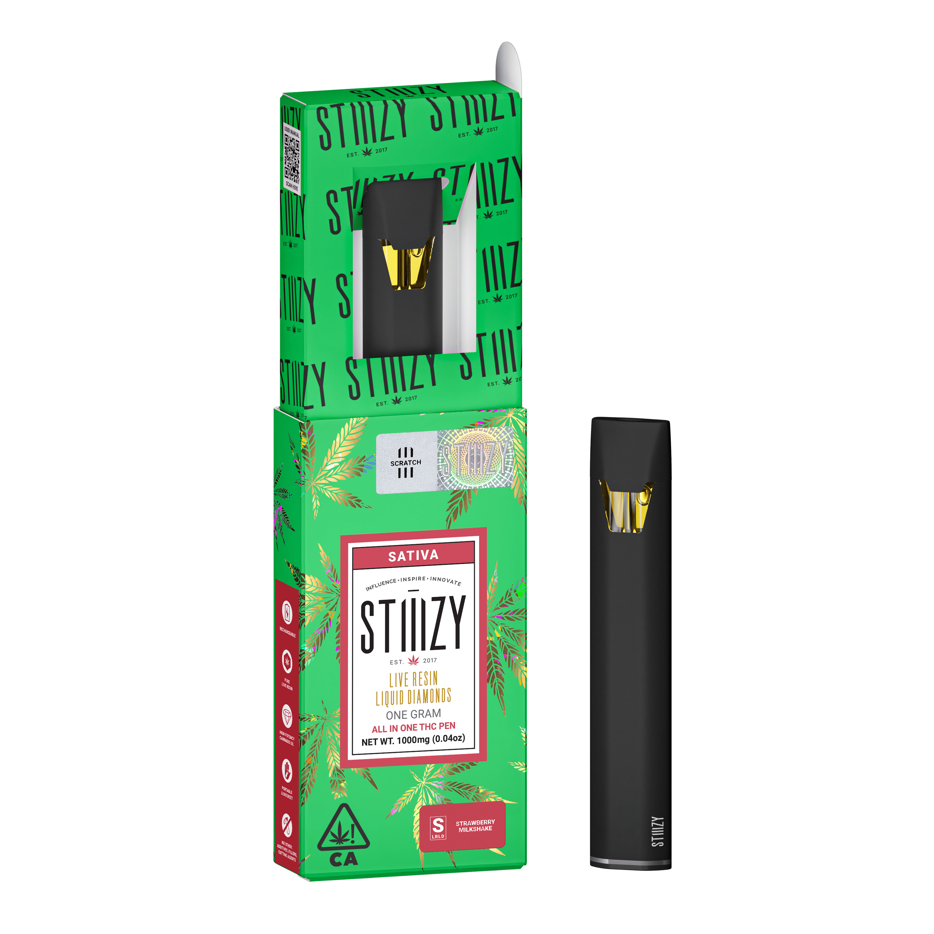 Vape - STRAWBERRY MILKSHAKE 1G LQD All-In-One