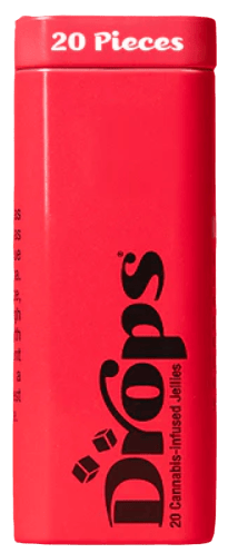 DROPS - SOLVENTLESS GUMMY - CHERRY 20PC - 100MG