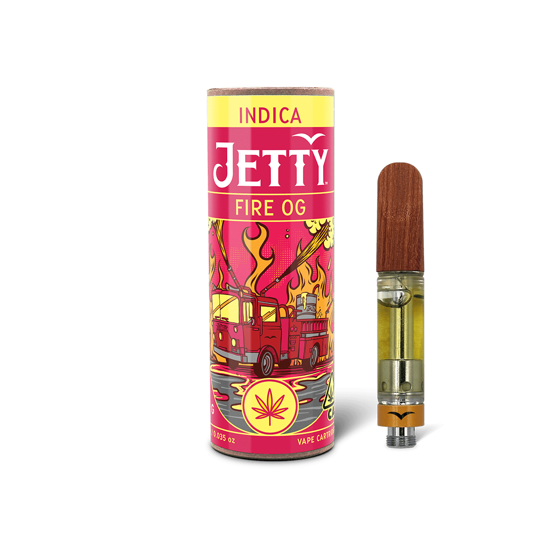 JETTY - VAPE (DISTILLATE) - 1G - INDICA - FIRE OG