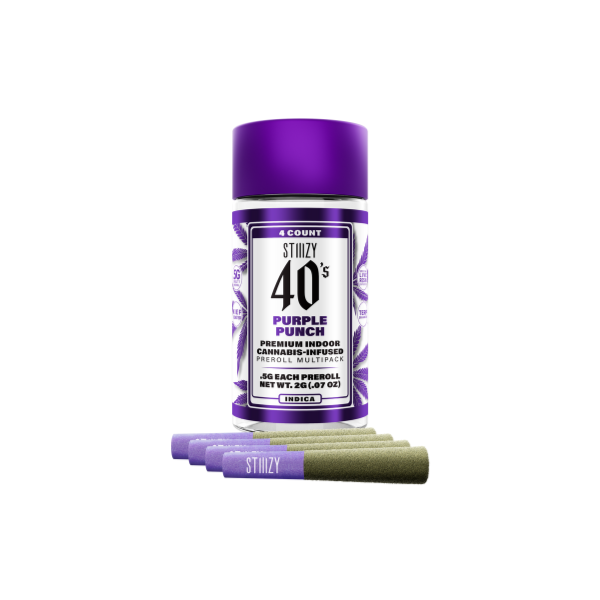 Stiiizy 40's Purple Punch Infused Preroll 4pk 2g