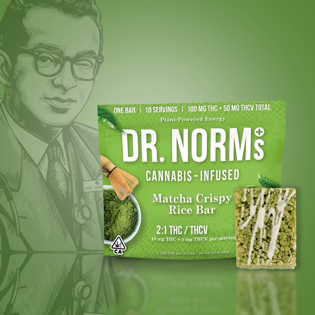 MATCHA CRISPY RICE BAR 2:1 THC:THCV SINGLE 100MG