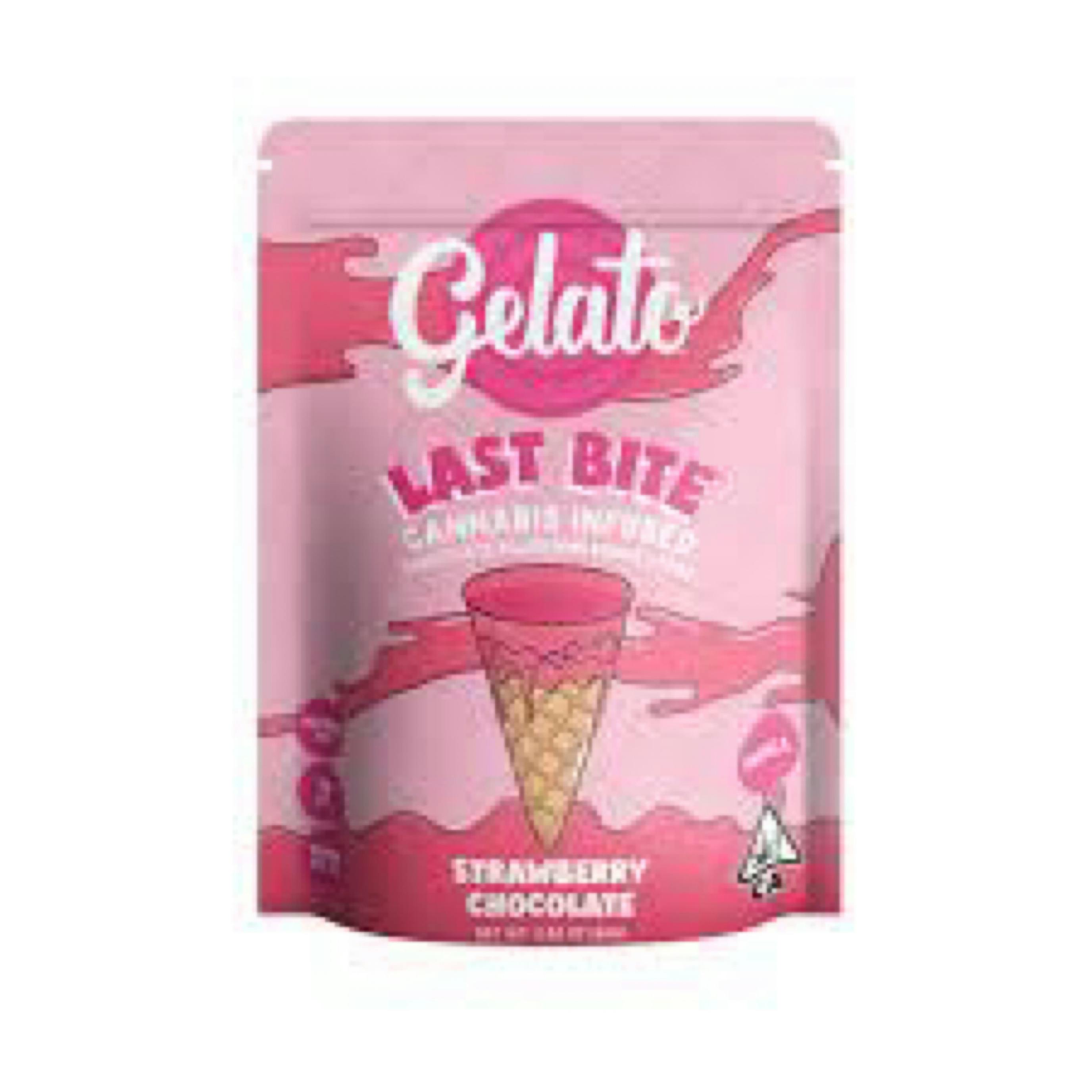 Gelato Last Bite Strawberry Chocolate $12