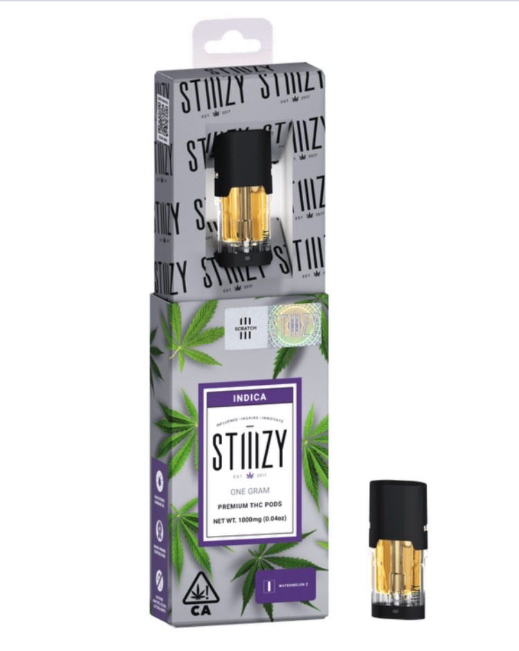 Vape Cartridge - WATERMELON Z 1G Original THC Pod - STIIIZY