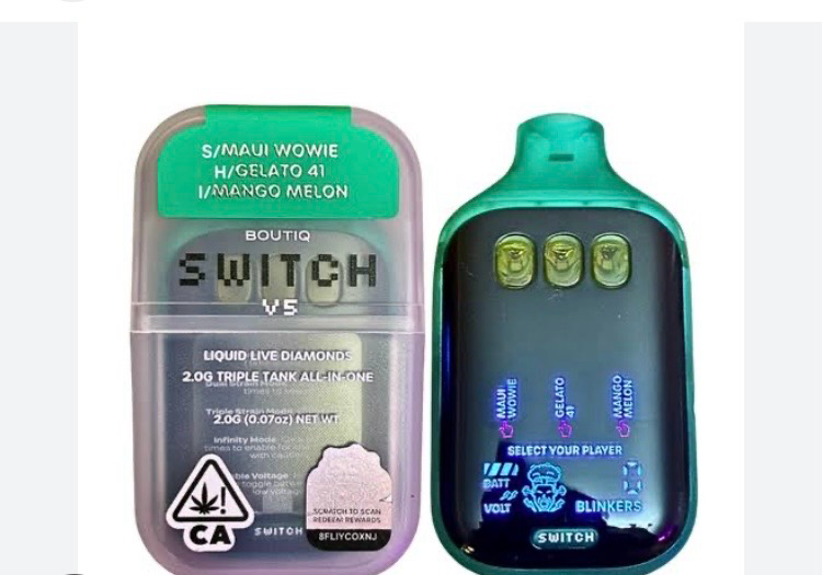 2G BOUTIQ V5 3 CHAMBER SWITCH • (S) Mauie Wowie (H) Gelato 41 (I) Mango Melon