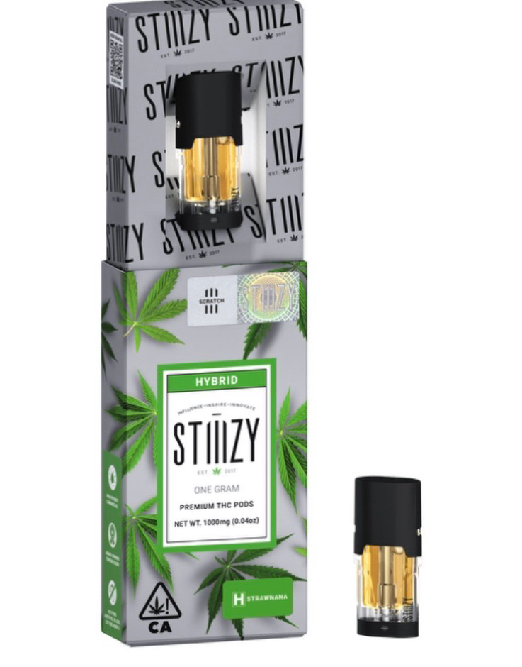 Vape Cartridge - STRAWNANA 1G Original THC Pod - STIIIZY