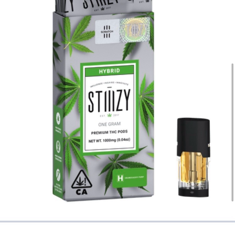 Vape Cartridge - GRANDDADDY PURP 1G Original THC Pod - STIIIZY