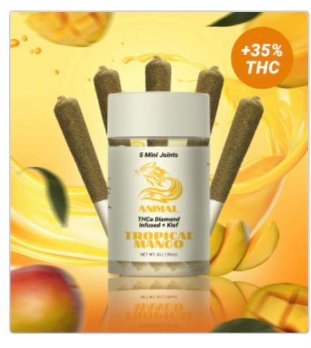 ANIMAL 5PK 3G TROPICAL MANGO