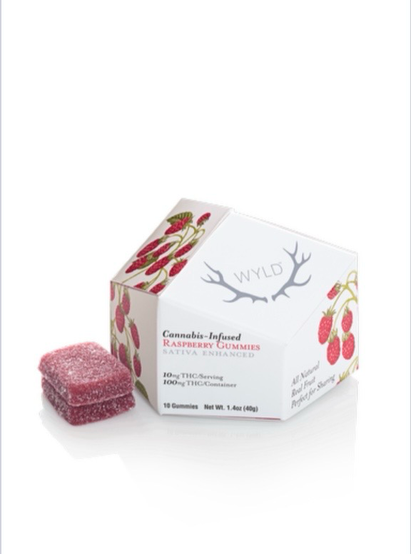 Raspberry Sativa Enhanced Gummies 100mg (SKU 00068)