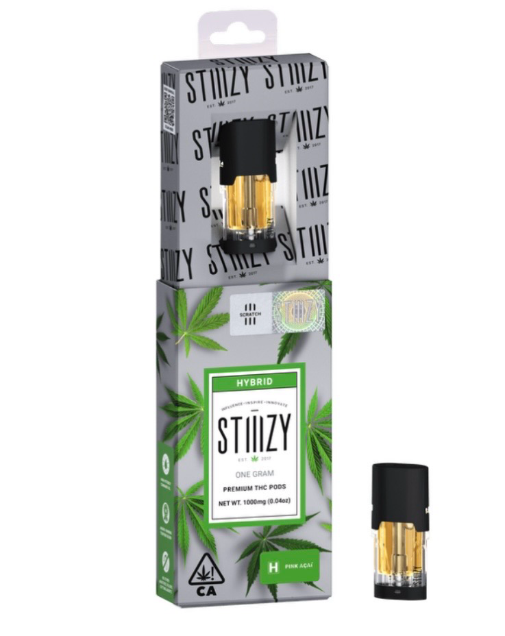 Vape Cartridge - WHITE RASPBERRY 1G Original THC Pod - STIIIZY