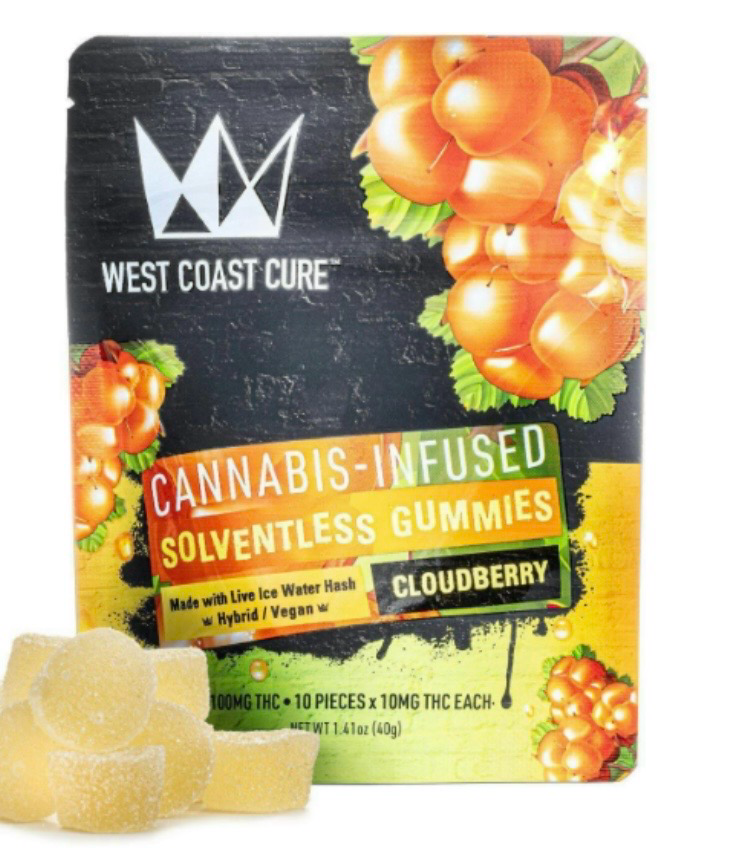 Cloud Berry Solventless Gummies - 10x 10mg/gummy