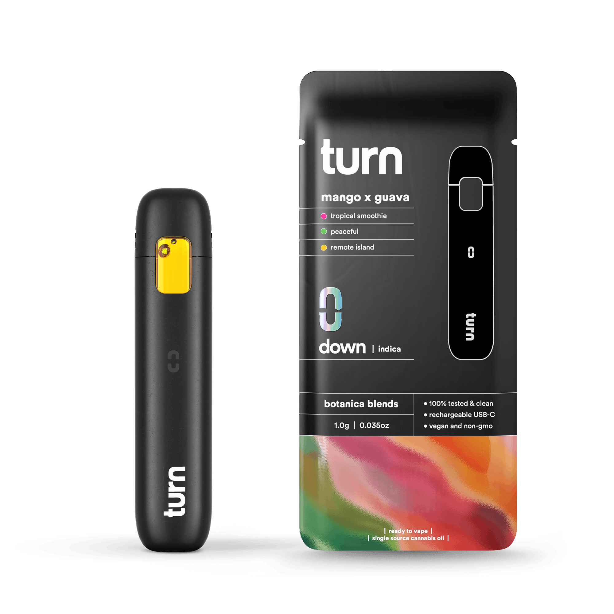 TURN - 1.0g AIO | mango x guava | botanica blends | down |