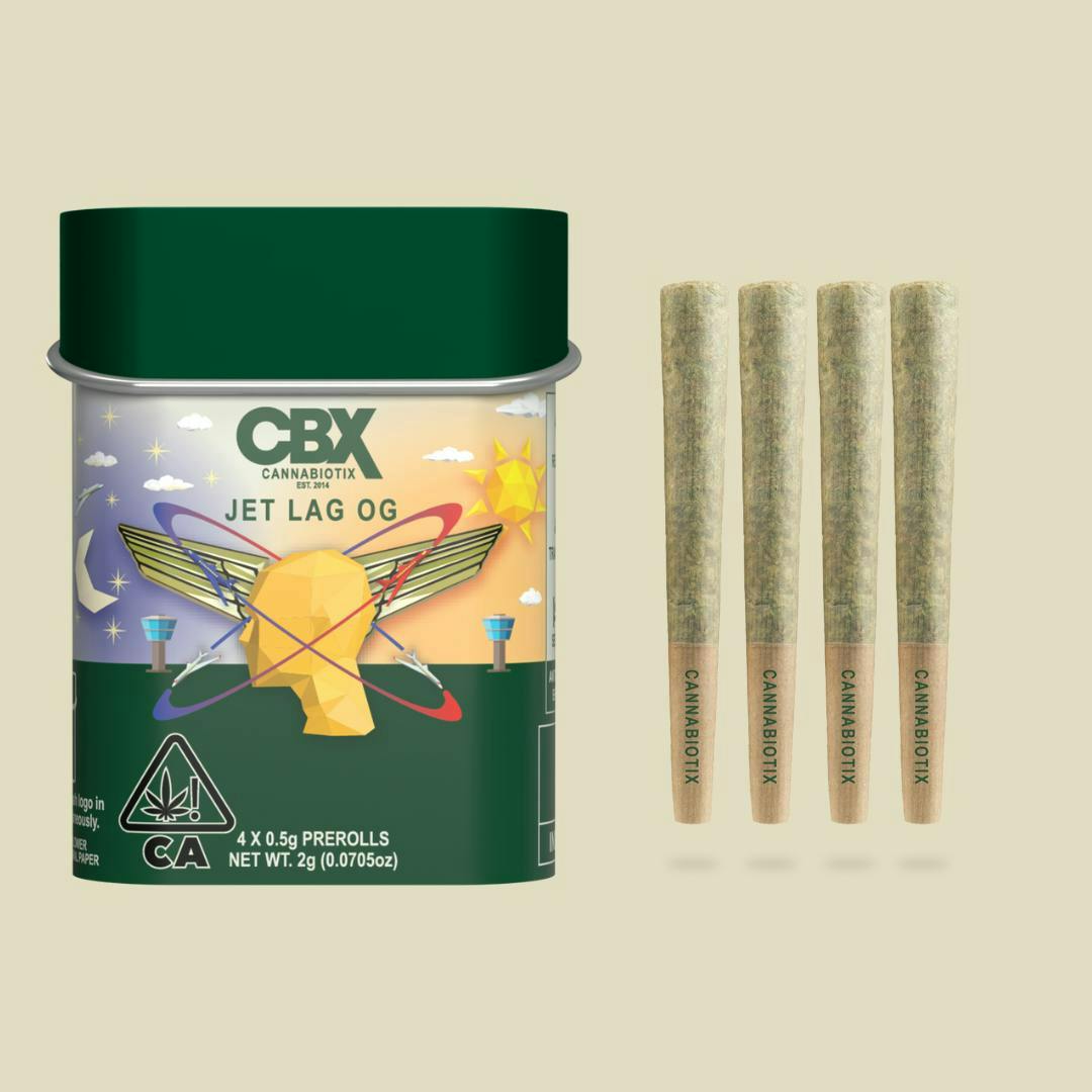 CBX - Jet Lag OG Preroll 4 Pack [2g total]