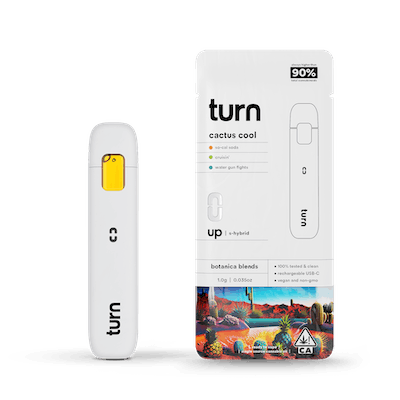 TURN - 1.0g AIO | cactus cool | botanica blends | up |