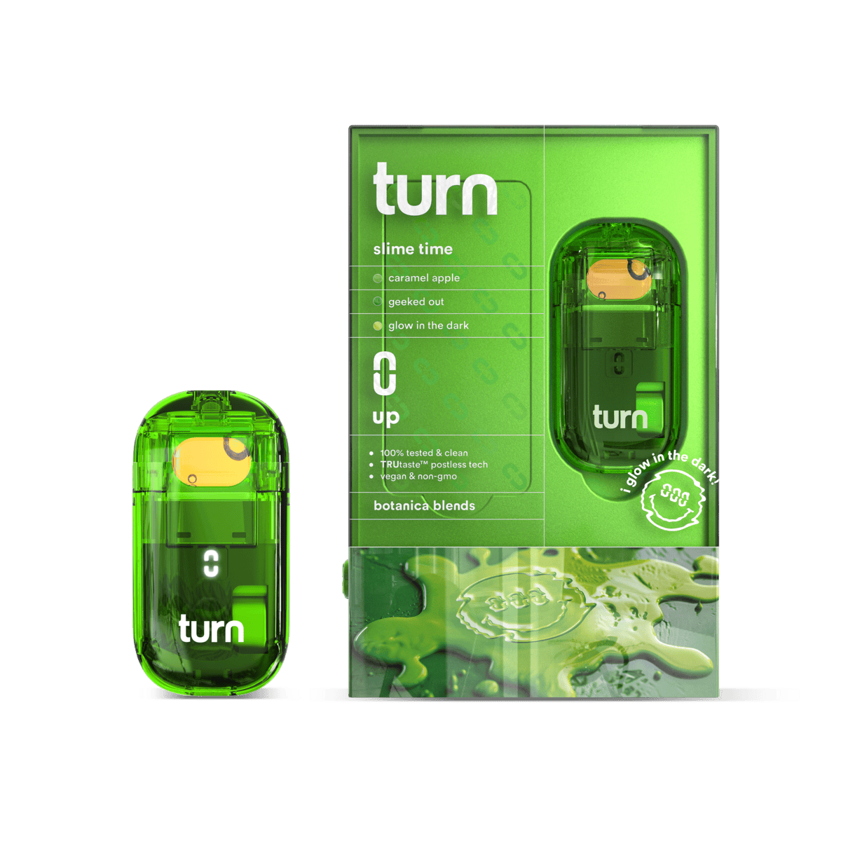 TURN - 2.0g AIO | slime time | botanica blends | up |