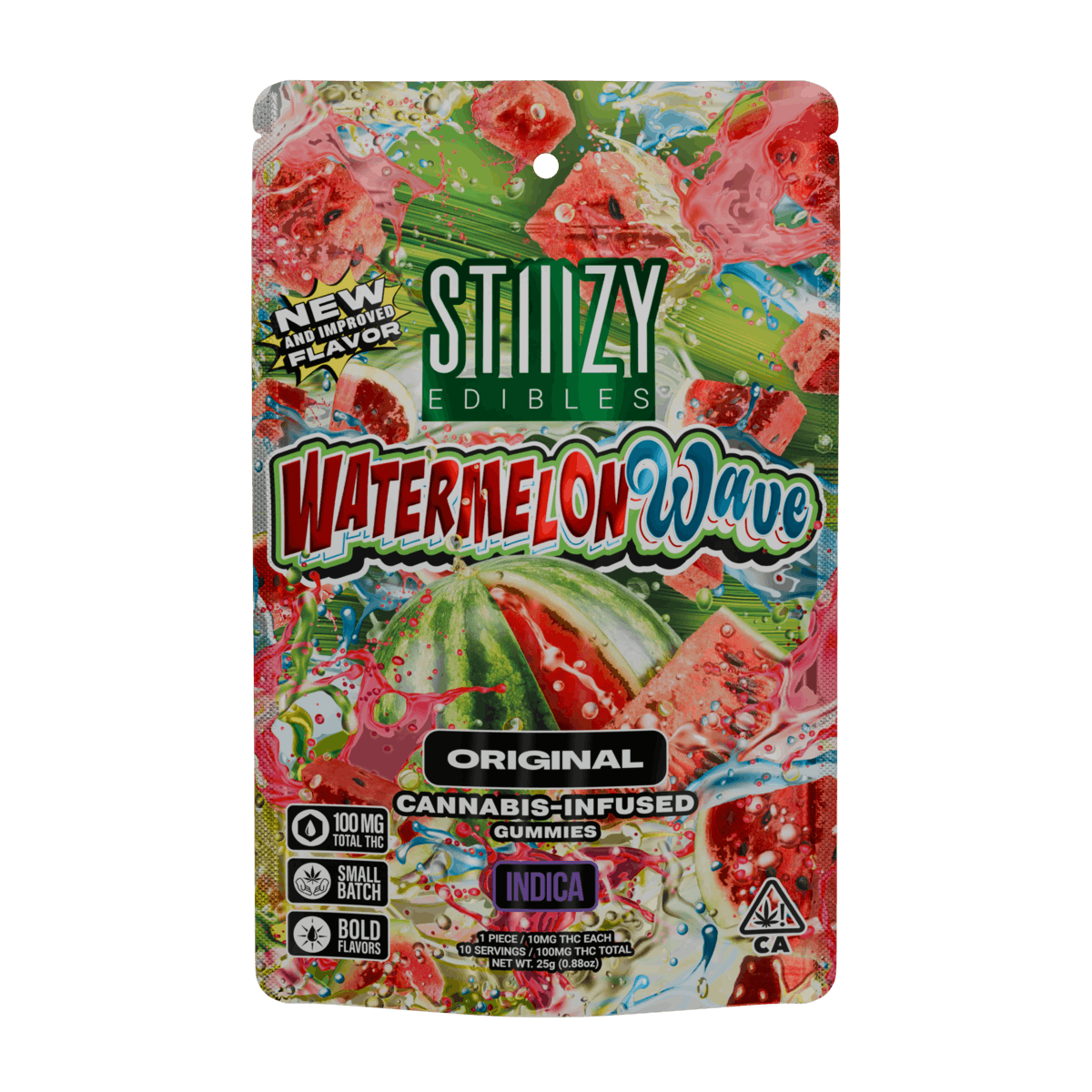 STIIIZY - WATERMELON WAVE - 100MG ORIGINAL EDIBLES