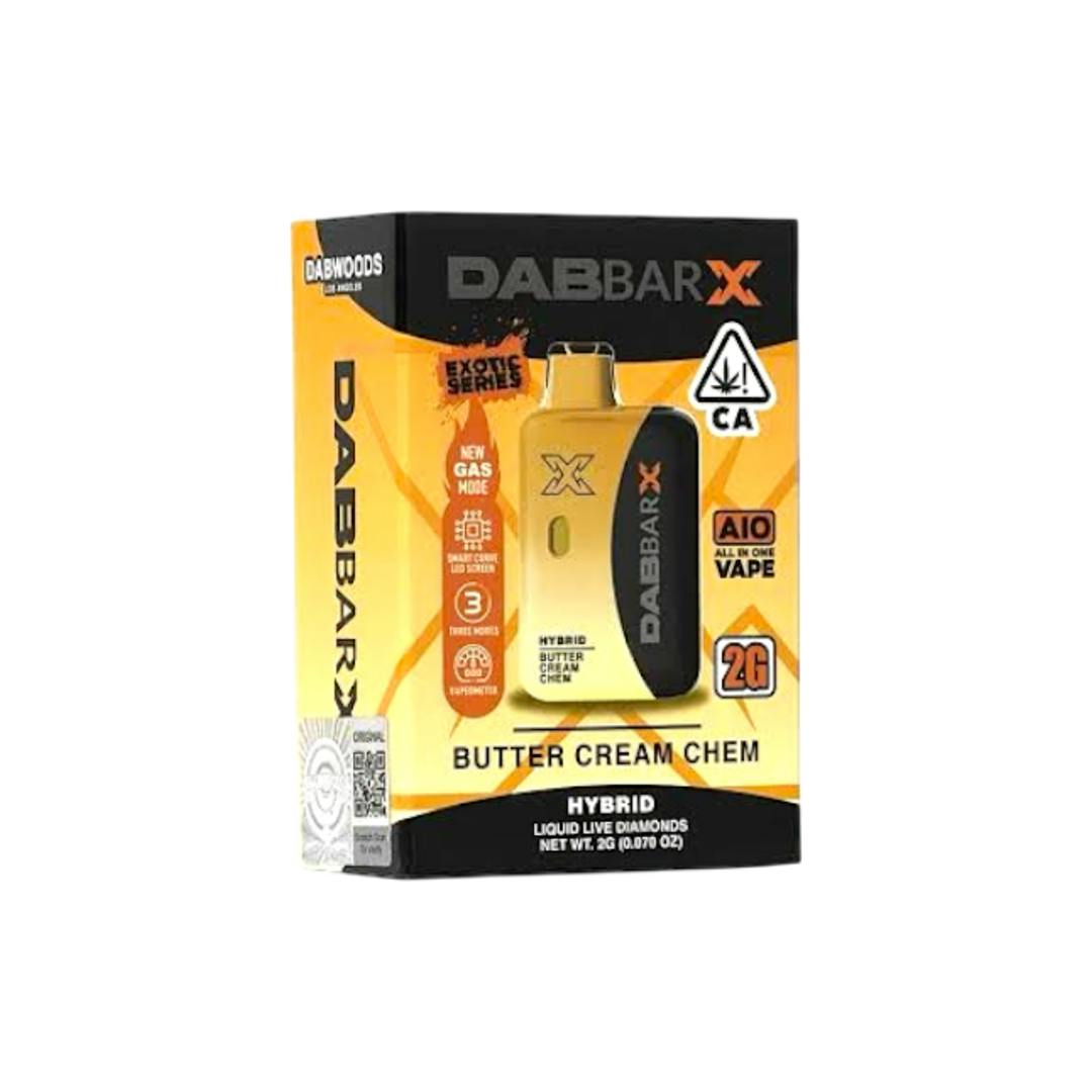 VAPE - Dabbar X – Butter Cream Chem (Hybrid) | 2G All-In-One Disposable Exotic Edition