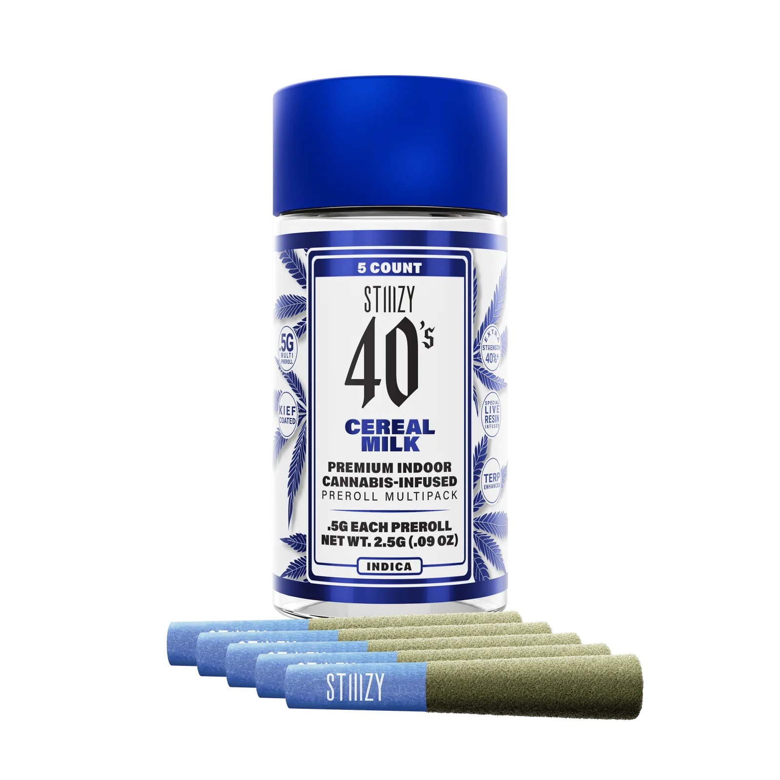 STIIIZY - CEREAL MILK - .5G 40's Infused Preroll 5 Pack