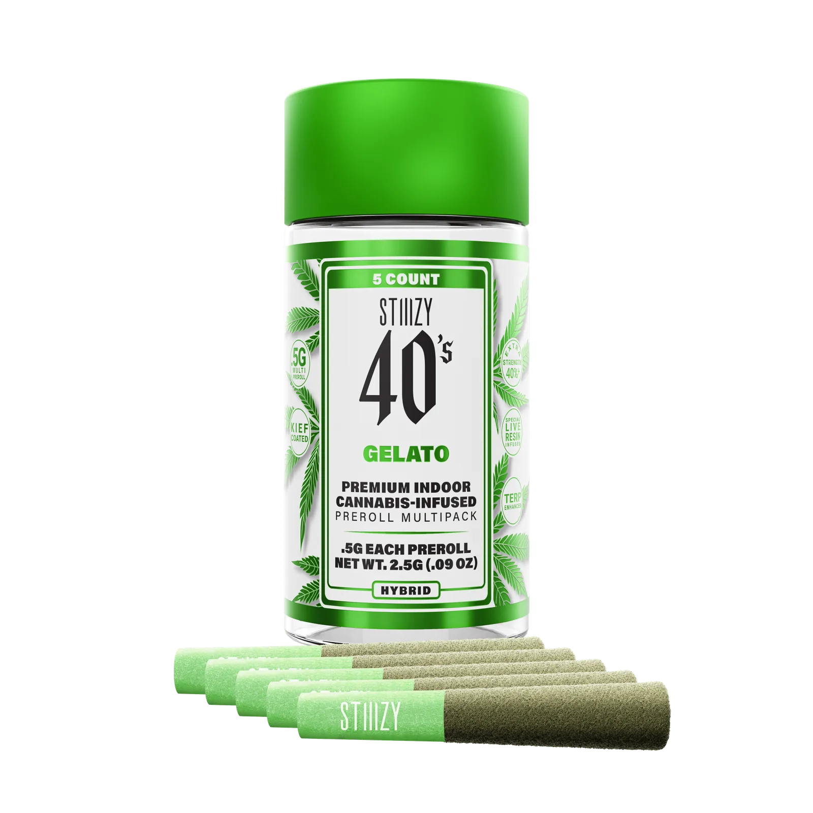 - GELATO - .5G 40's Infused Preroll 5 Pack