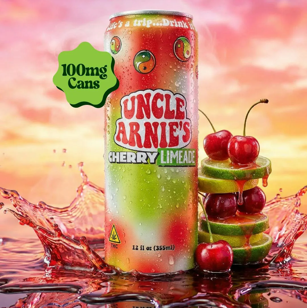 Uncle Arnie's | Cherry Limeade | Non-Carbonated | 100mg | 12oz