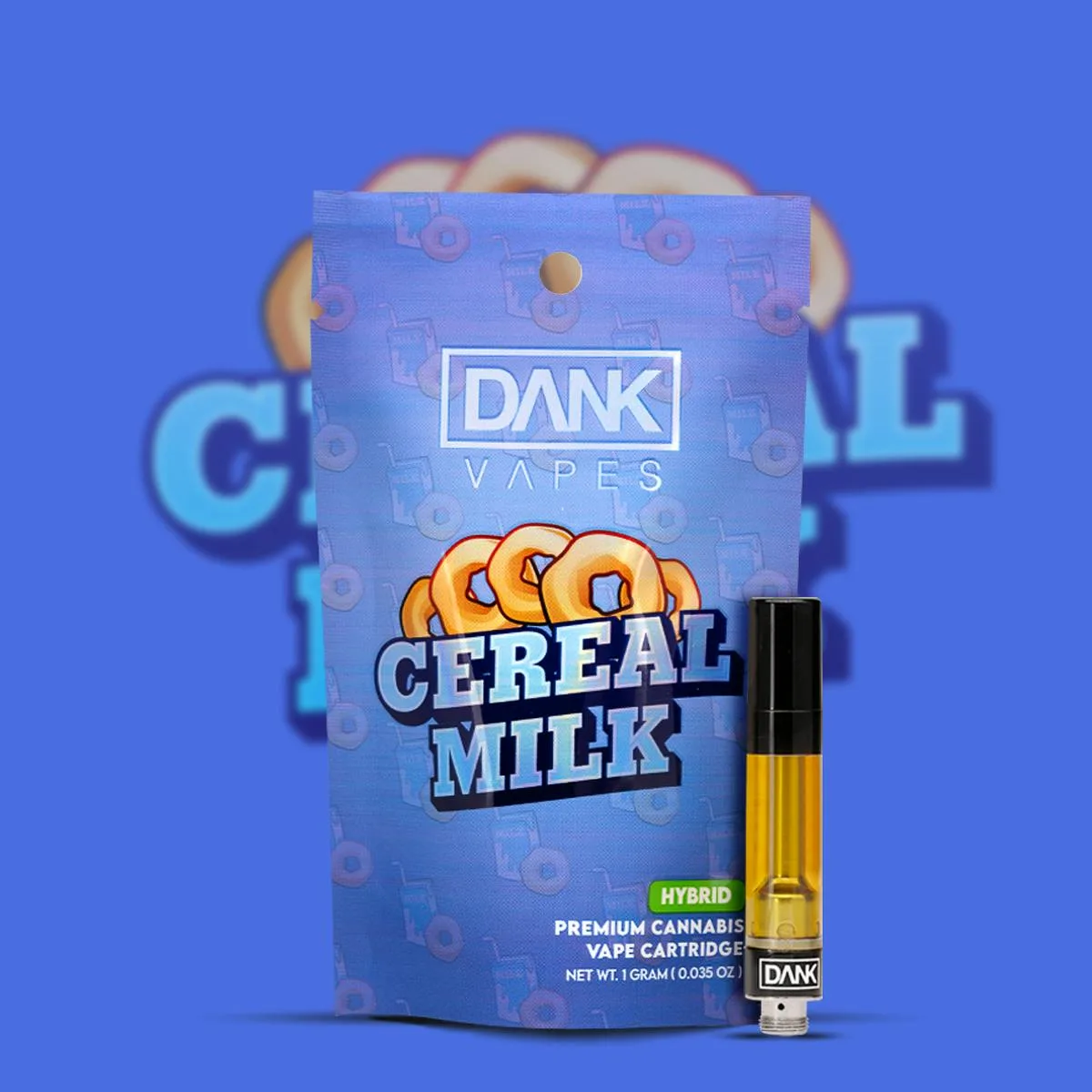 DANK - CEREAL MILK - 1G PREMIUM VAPE CARTRIDGE