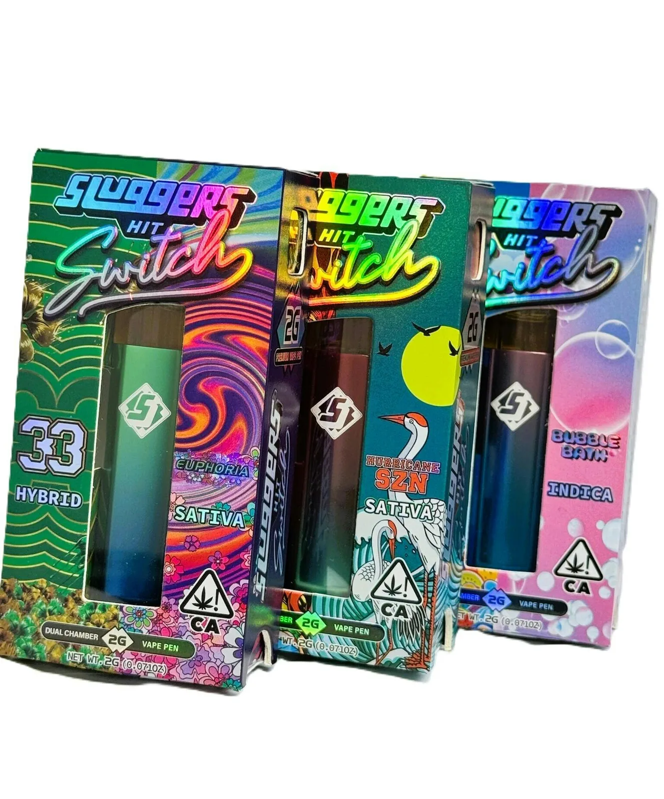 Sluggers Hit Switch 2g Disposable Vape – Fire OG + Hurricane SZN