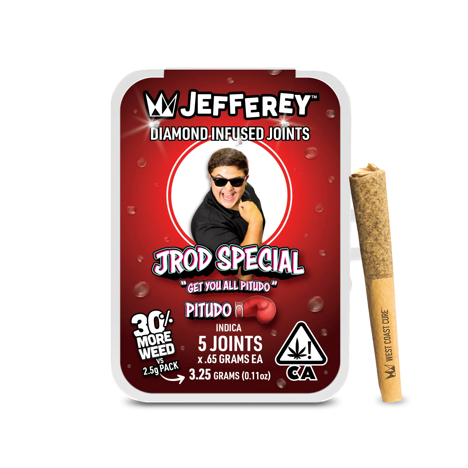 WEST COAST CURE - JRod Special Pinche Pitudo Punch - 0.65G Jefferey Infused Joint 5 Pack