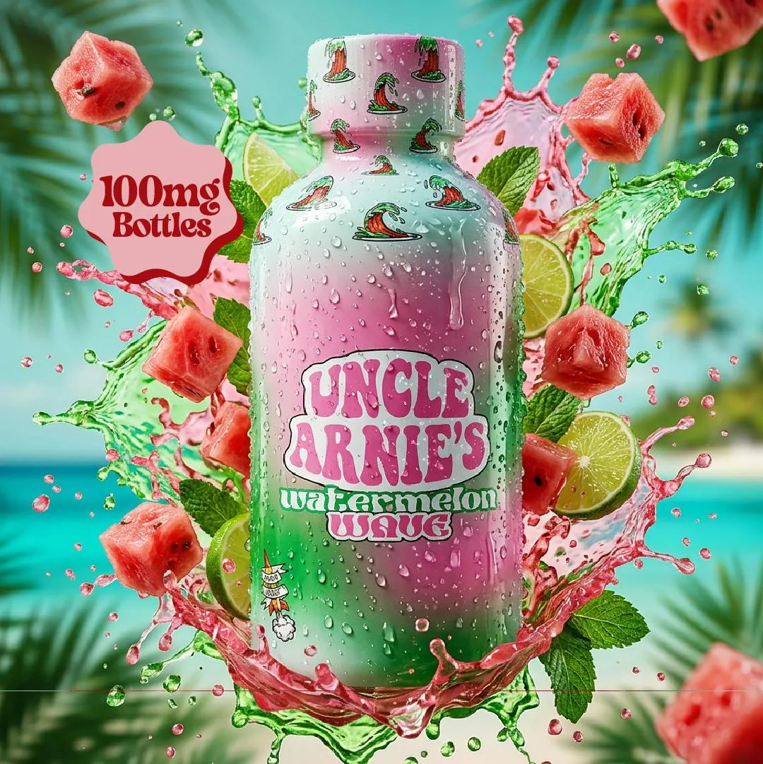 Uncle Arnie's | Watermelon Wave | Non-Carbonated | 100mg | 8oz