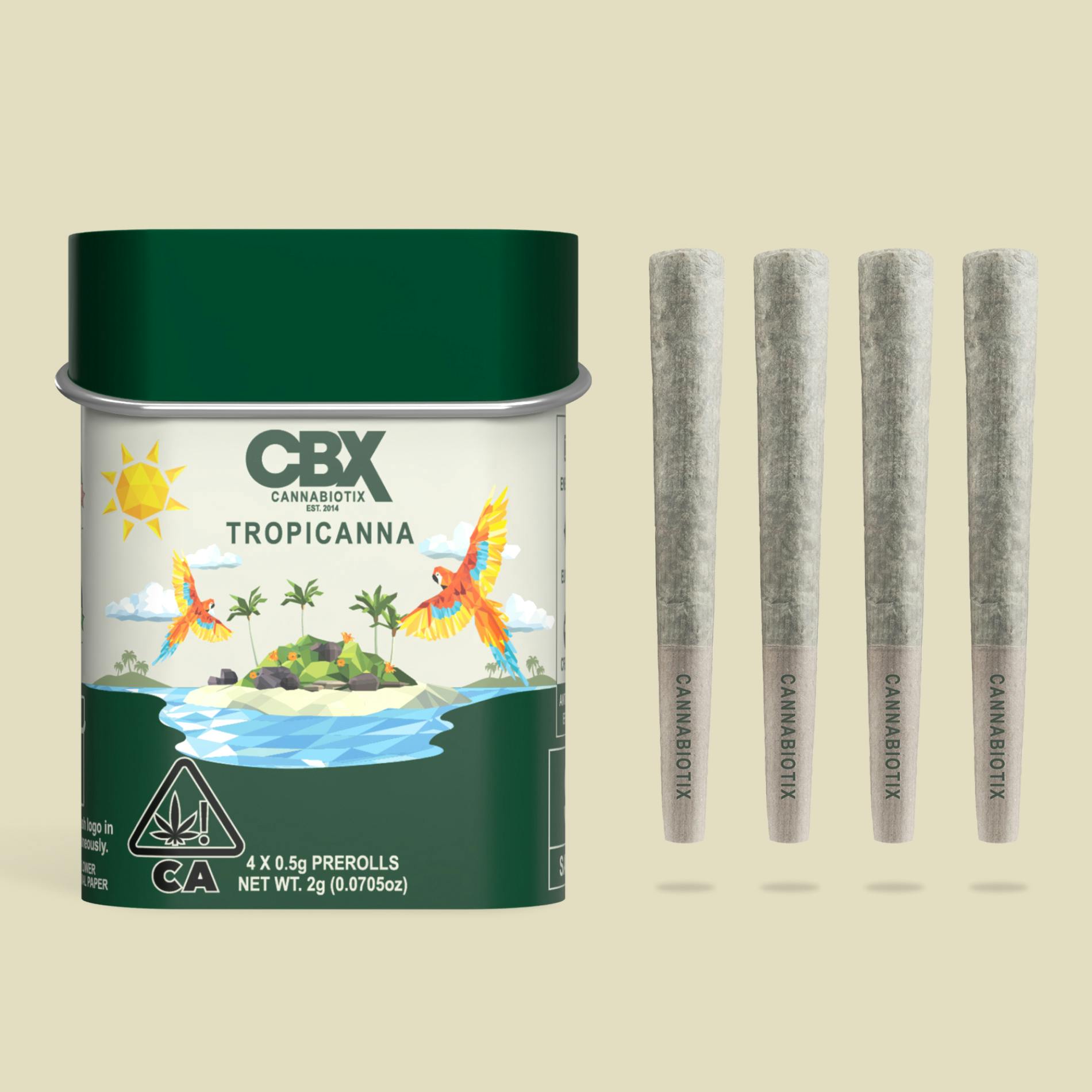 CBX - Tropicana 4 Pack pre roll pack