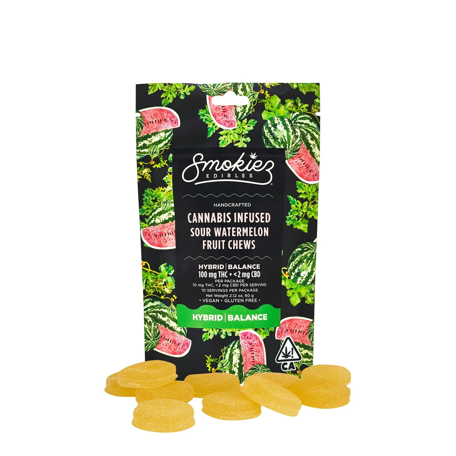 Smokiez Sour Watermelon Hybrid Fruit Chews