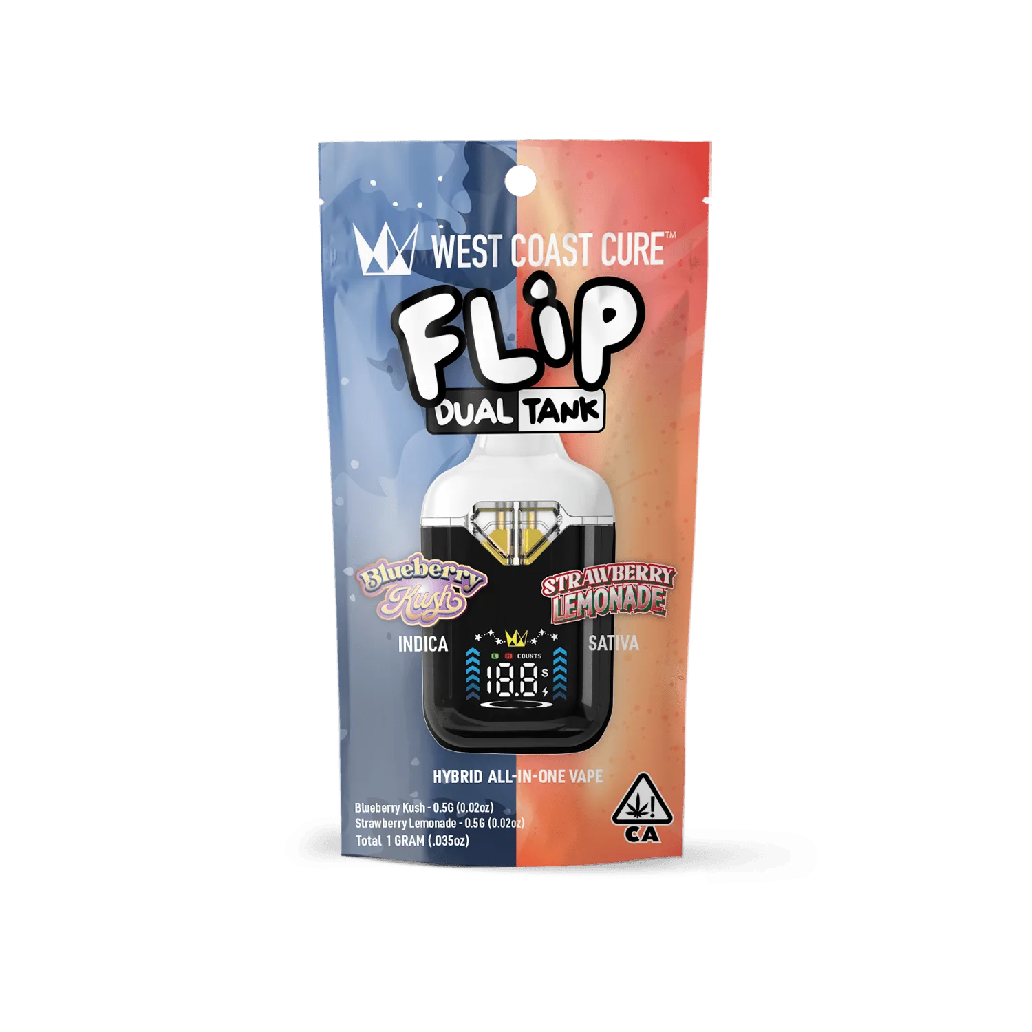 Blueberry Kush x Strawberry Lemonade - 1G AIO CUREbar Flip