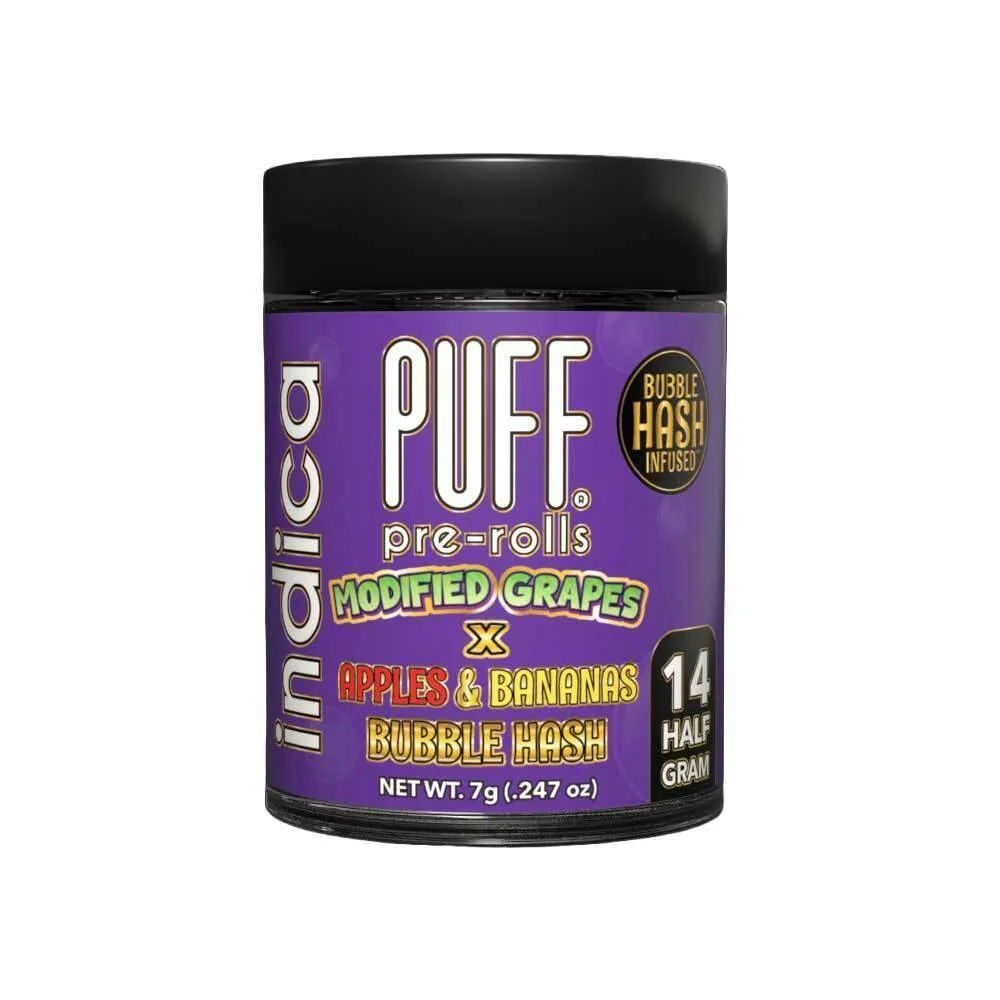 Modified Grape x Apple & Banana Bubble Hash Infused Prerolls 14pk-7G