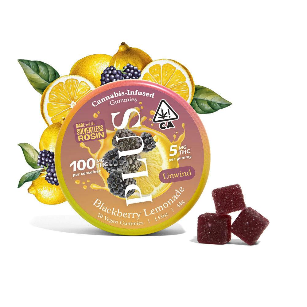 PLUS - Blackberry Lemonade Gummies [Solventless Rosin]