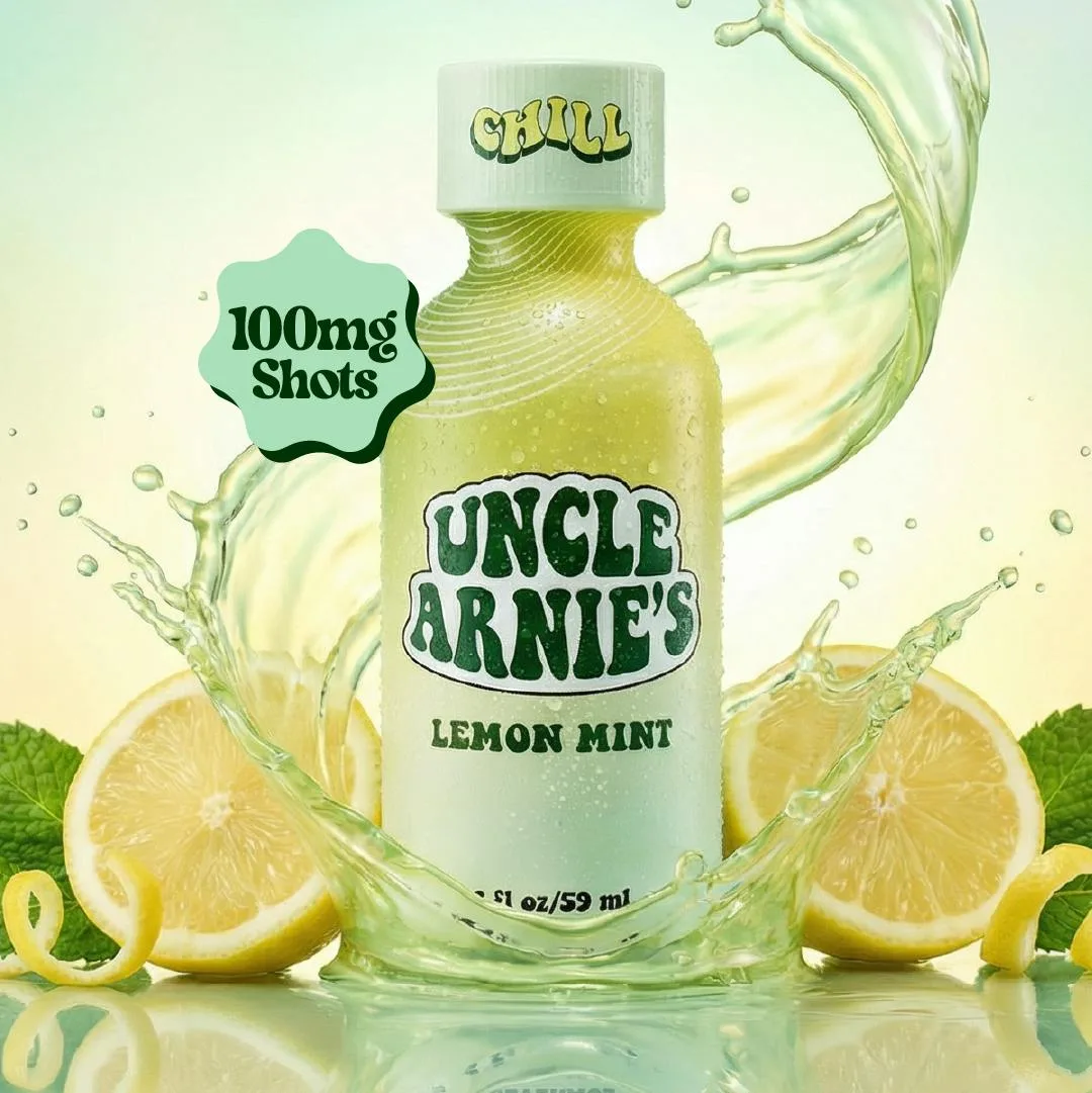 Uncle Arnie's | Lemon Mint 100mg 4:1 CBD | Non-Carbonated | 100mg | 2oz
