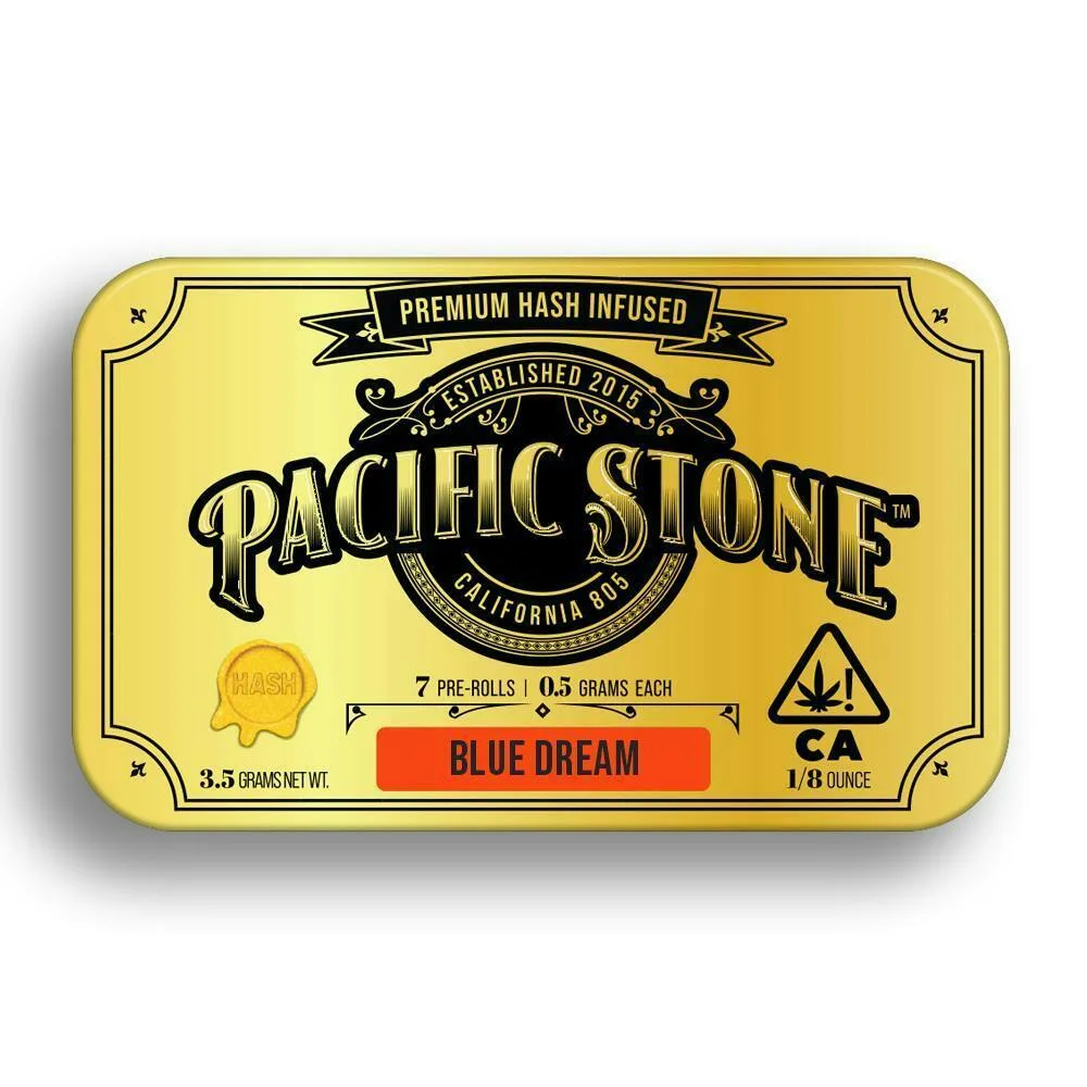 Pacific Stone | Blue Dream | Hash Infused Minis | 0.5g each | 7pk
