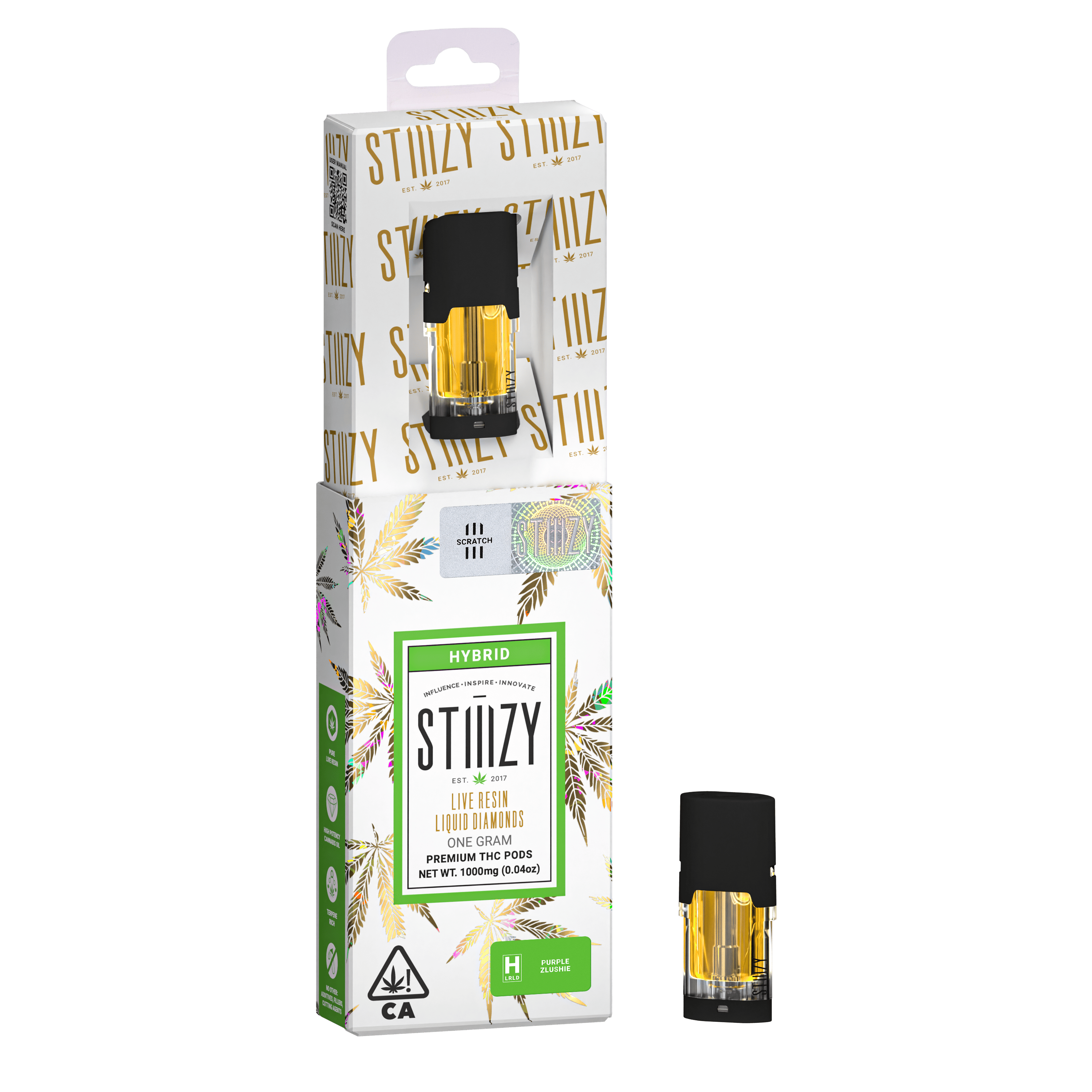 STIIIZY - PURPLE ZLUSHIE 1G Live Resin Liquid Diamonds Pod -