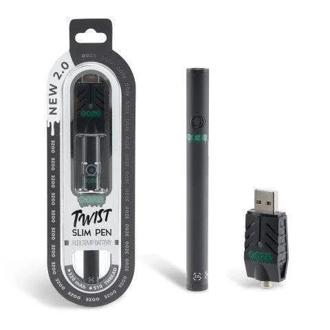OOZE - Twist Slim Pen 2.0 - 320 mAh Flex Temp Battery - Panther Black