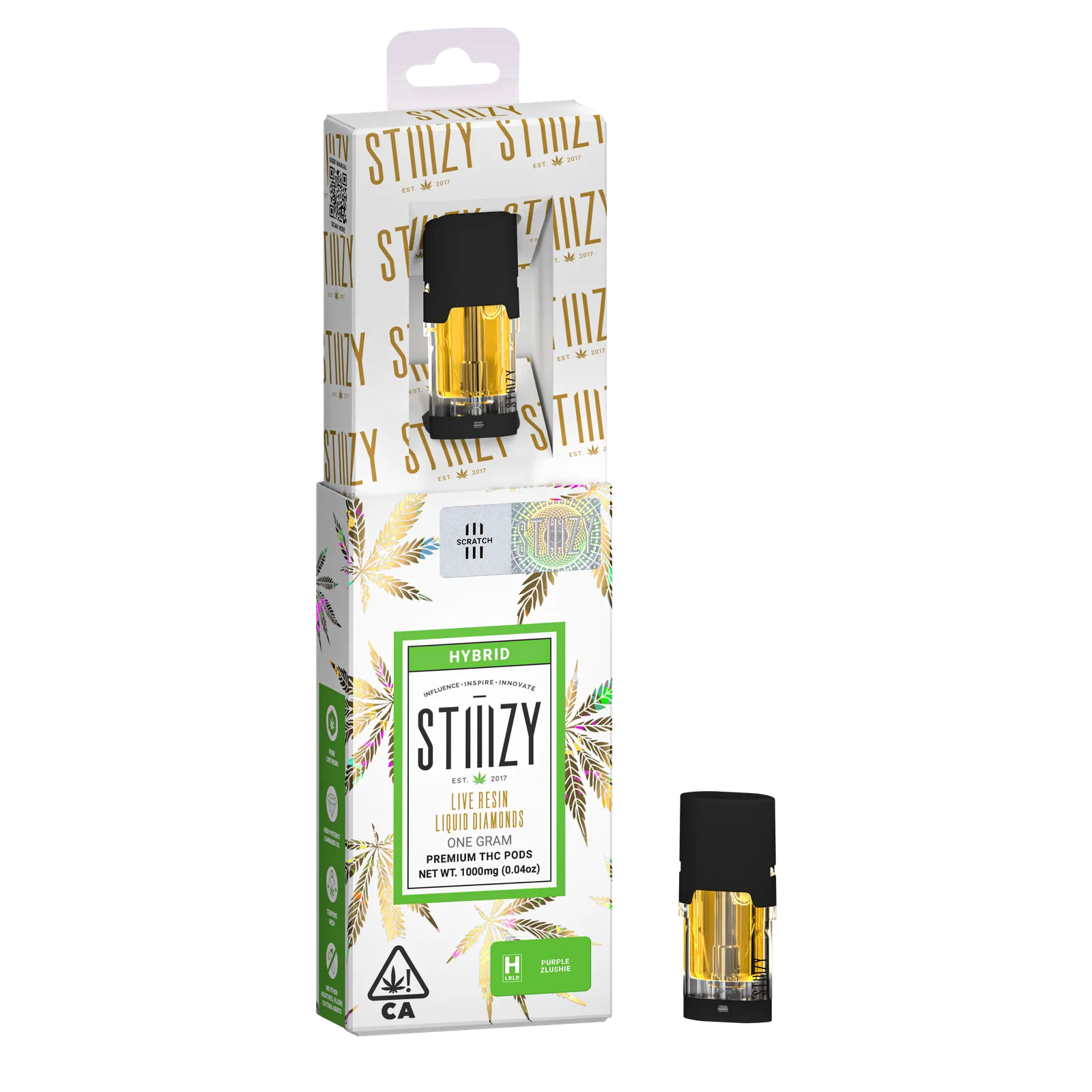 STIIIZY - PURPLE ZLUSHIE 1G Live Resin Liquid Diamonds Pod -