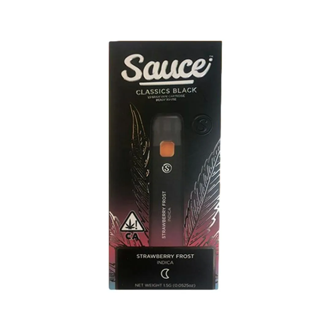 Sauce | Classics Black | Strawberry Frost | Disposable | 1.5g